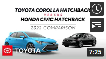 Corolla Hatchback vs. Civic Hatchback video thumbnail