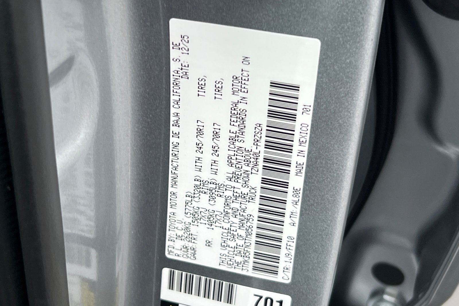 2026 Toyota Tacoma SR5