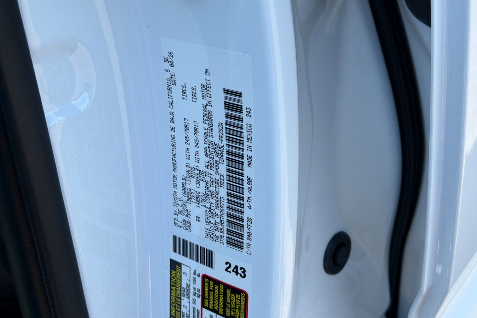 2026 Toyota Tacoma SR5