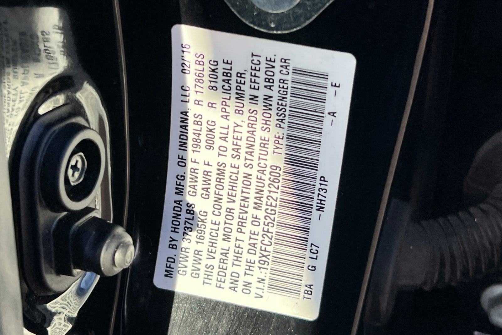 2016 Honda Civic Sedan LX