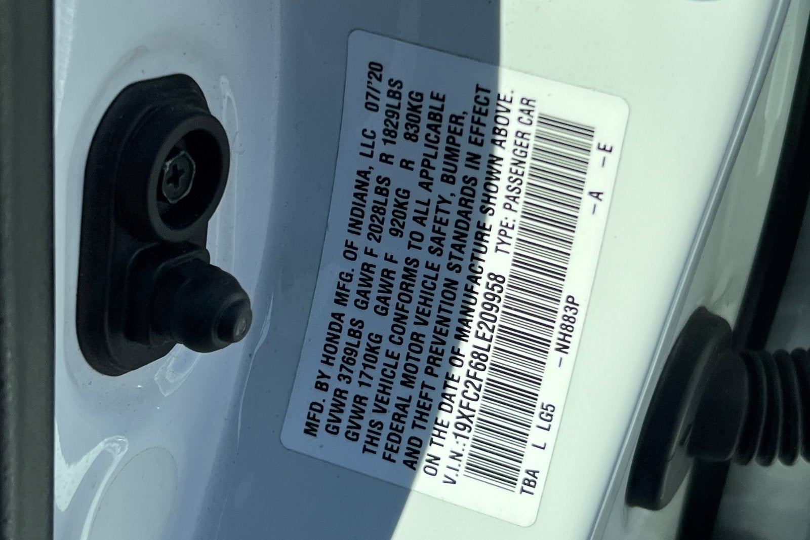 2020 Honda Civic Sedan LX