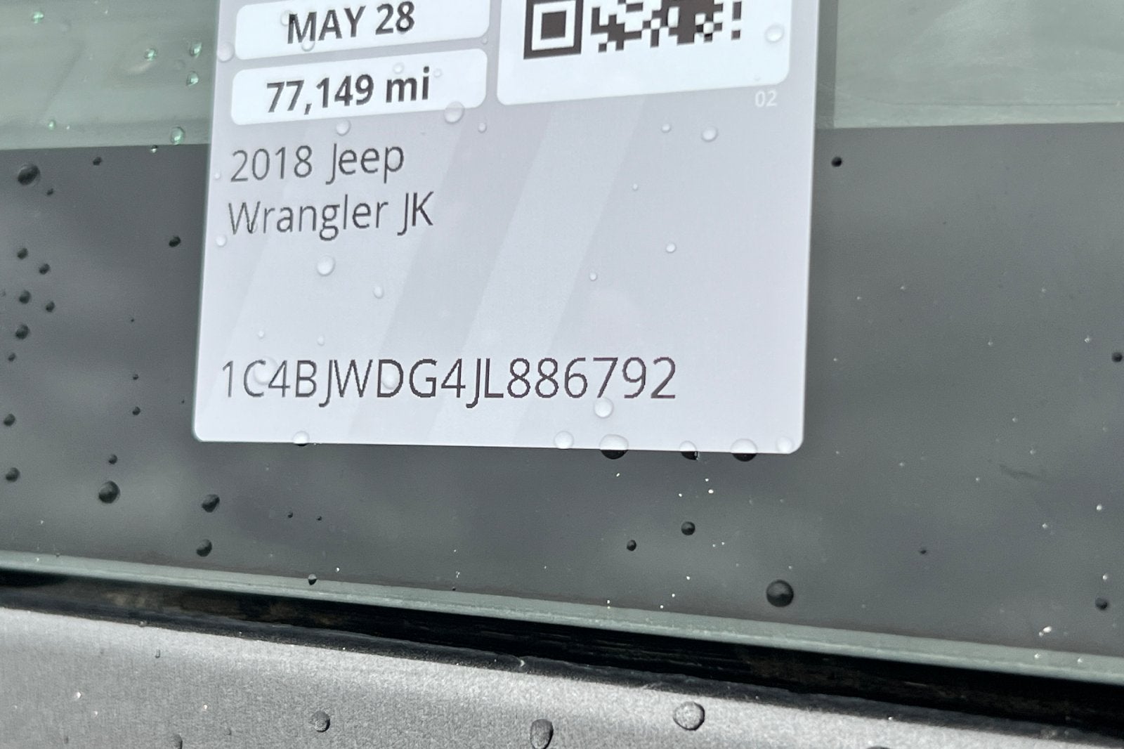 2018 Jeep Wrangler JK Unlimited Sport S