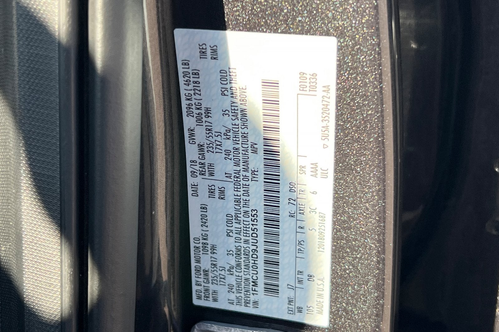 2018 Ford Escape SEL