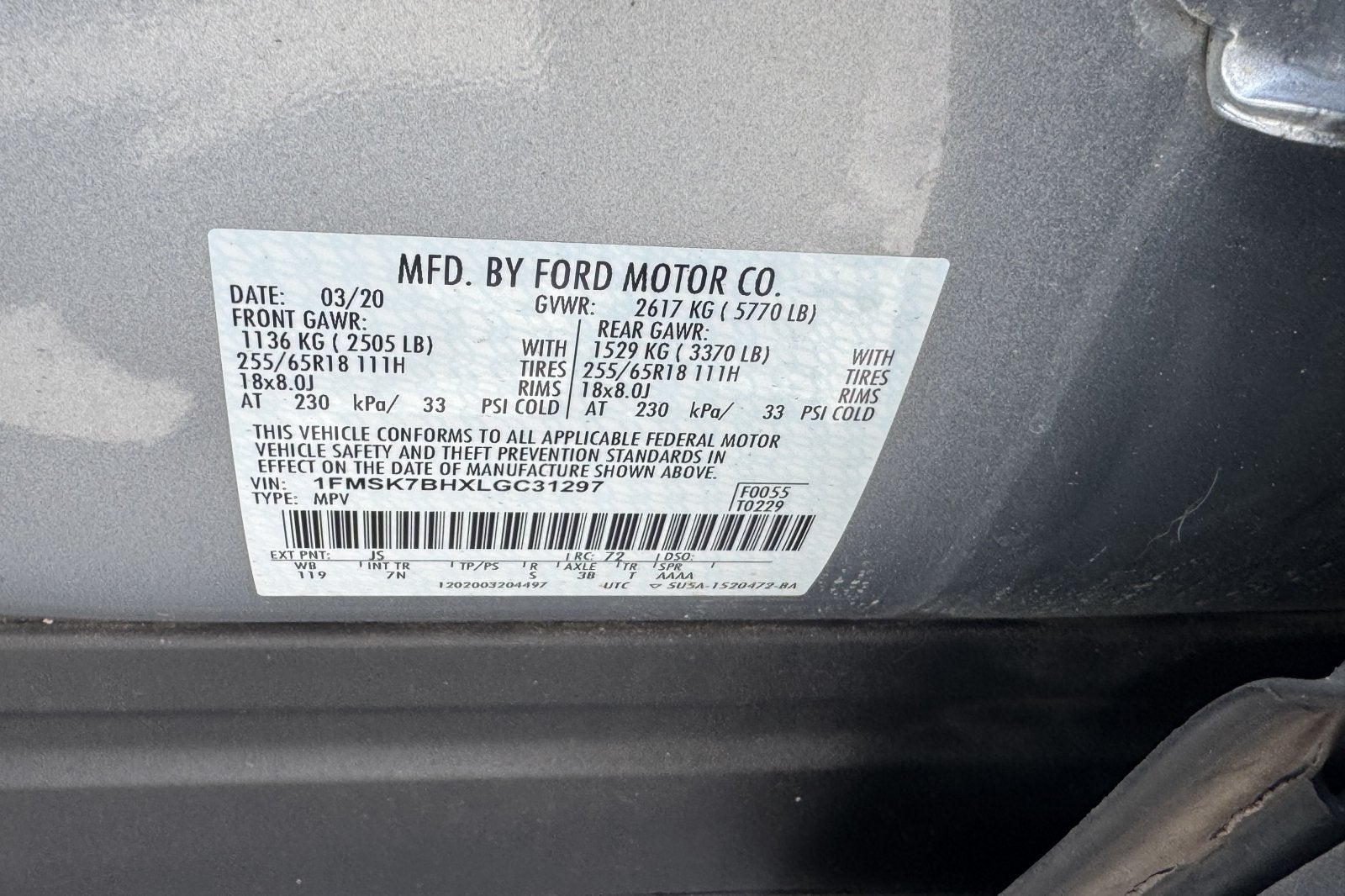 2020 Ford Explorer Base