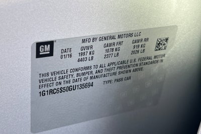 2016 Chevrolet Volt LT