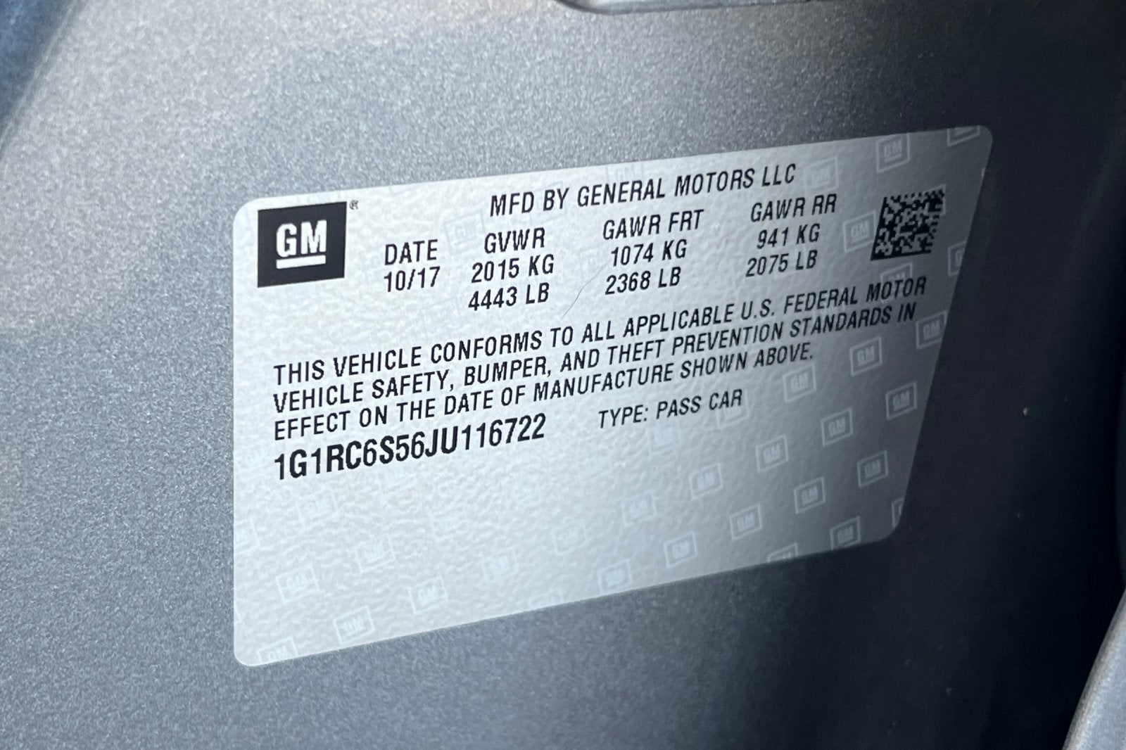 2018 Chevrolet Volt LT