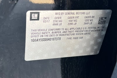 2017 Cadillac CTS Sedan Premium Luxury AWD