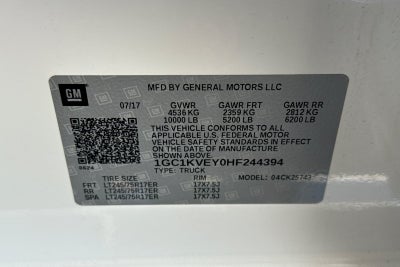 2017 Chevrolet Silverado 2500HD LT