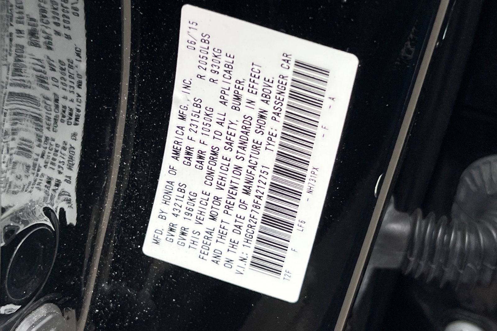 2015 Honda Accord EX