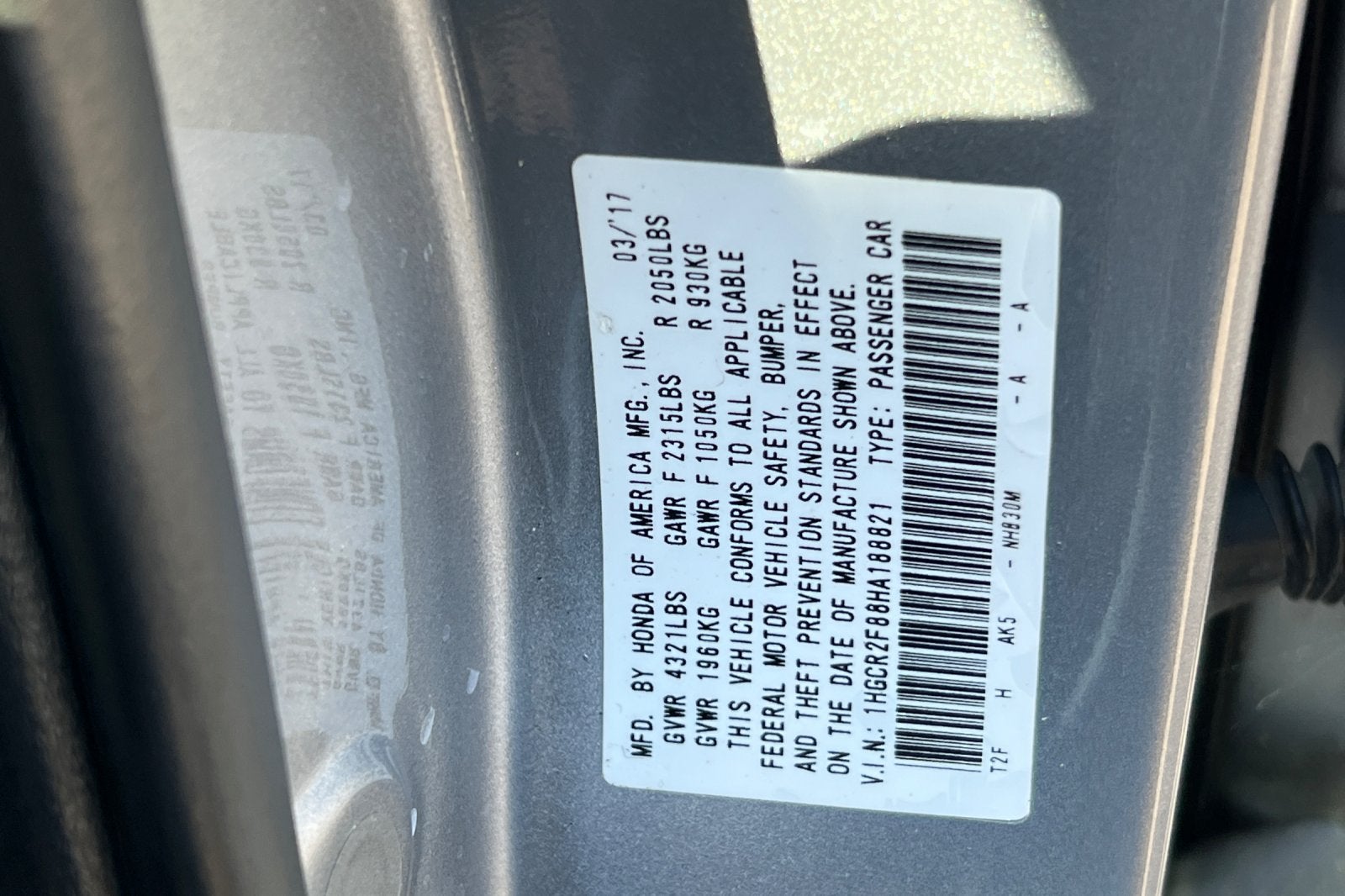 2017 Honda Accord EX-L