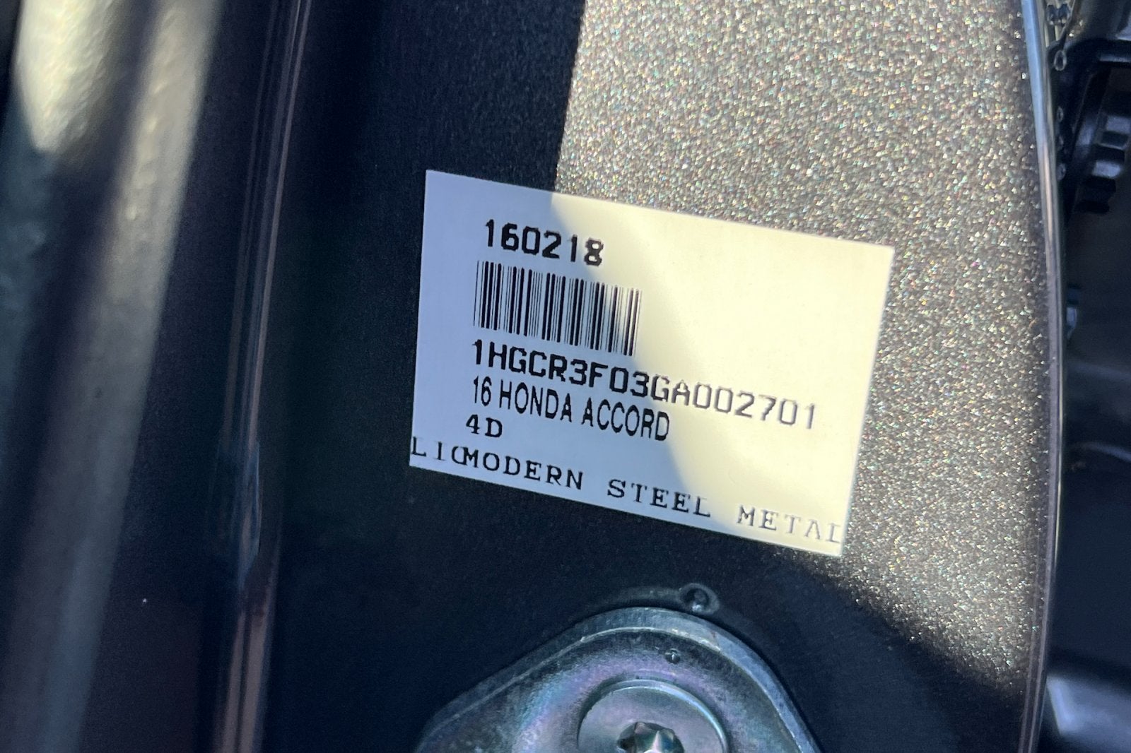 2016 Honda Accord EX-L