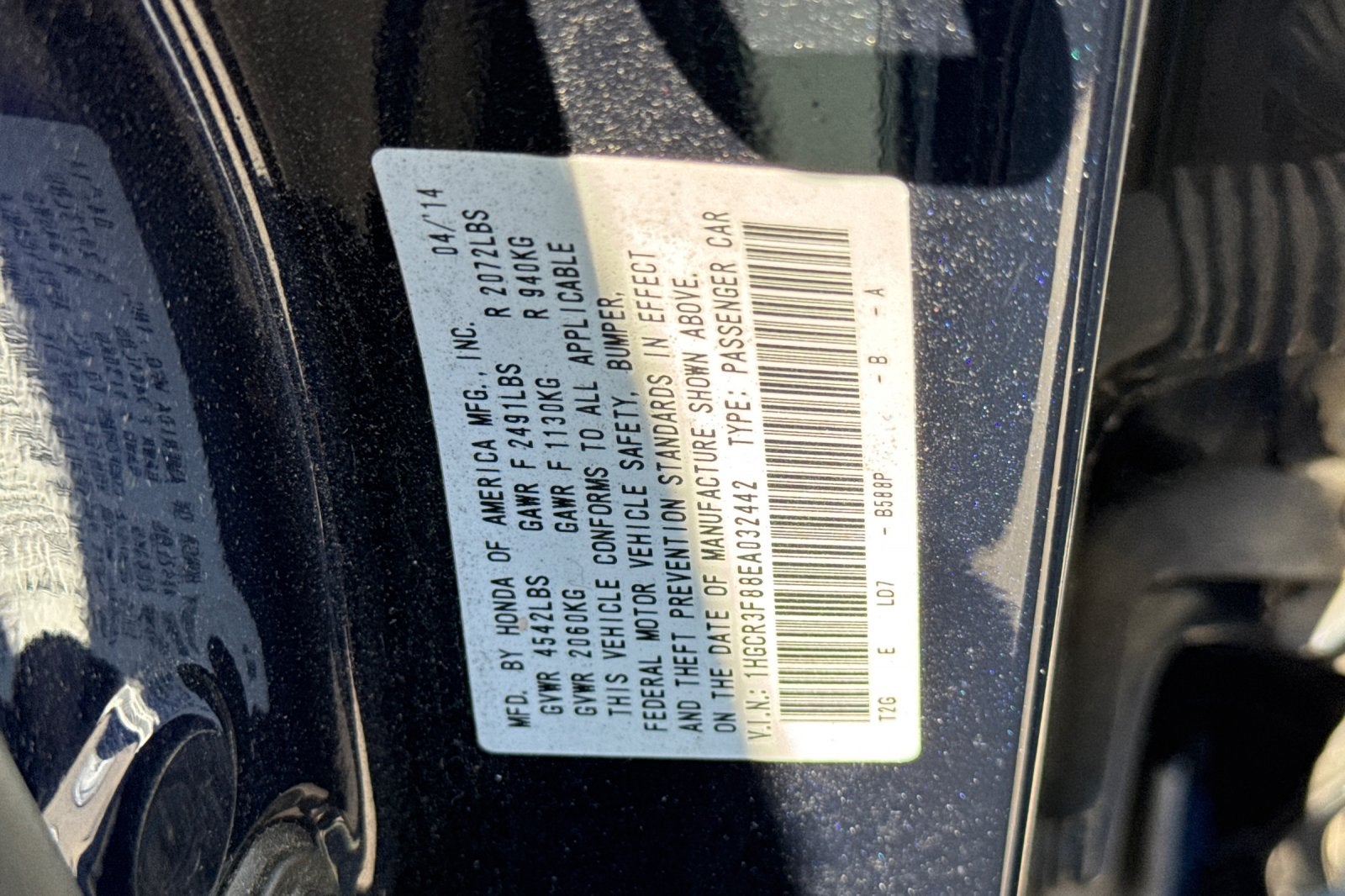 2014 Honda Accord Base