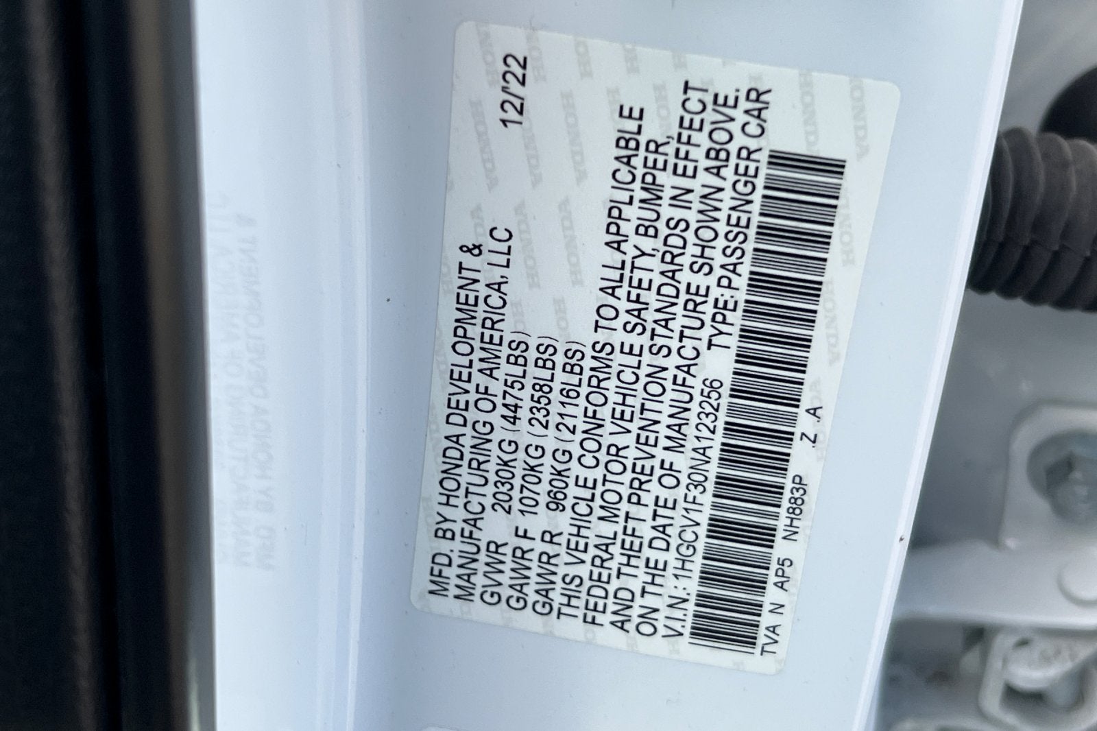 2022 Honda Accord Sport