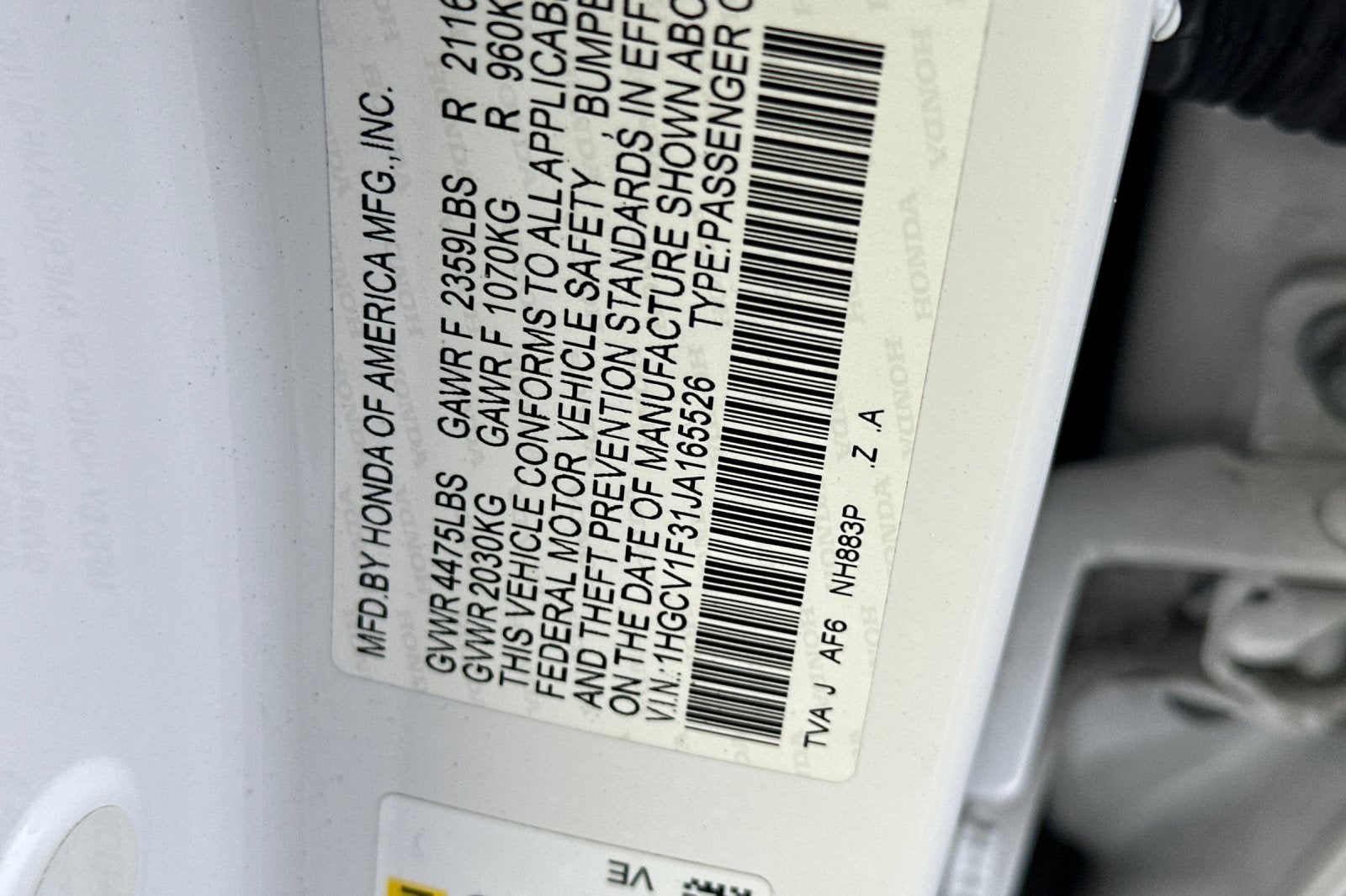 2018 Honda Accord Sport 1.5T