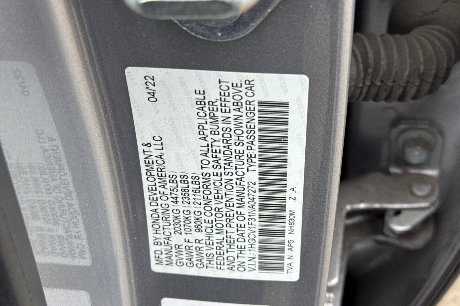 2022 Honda Accord Sport