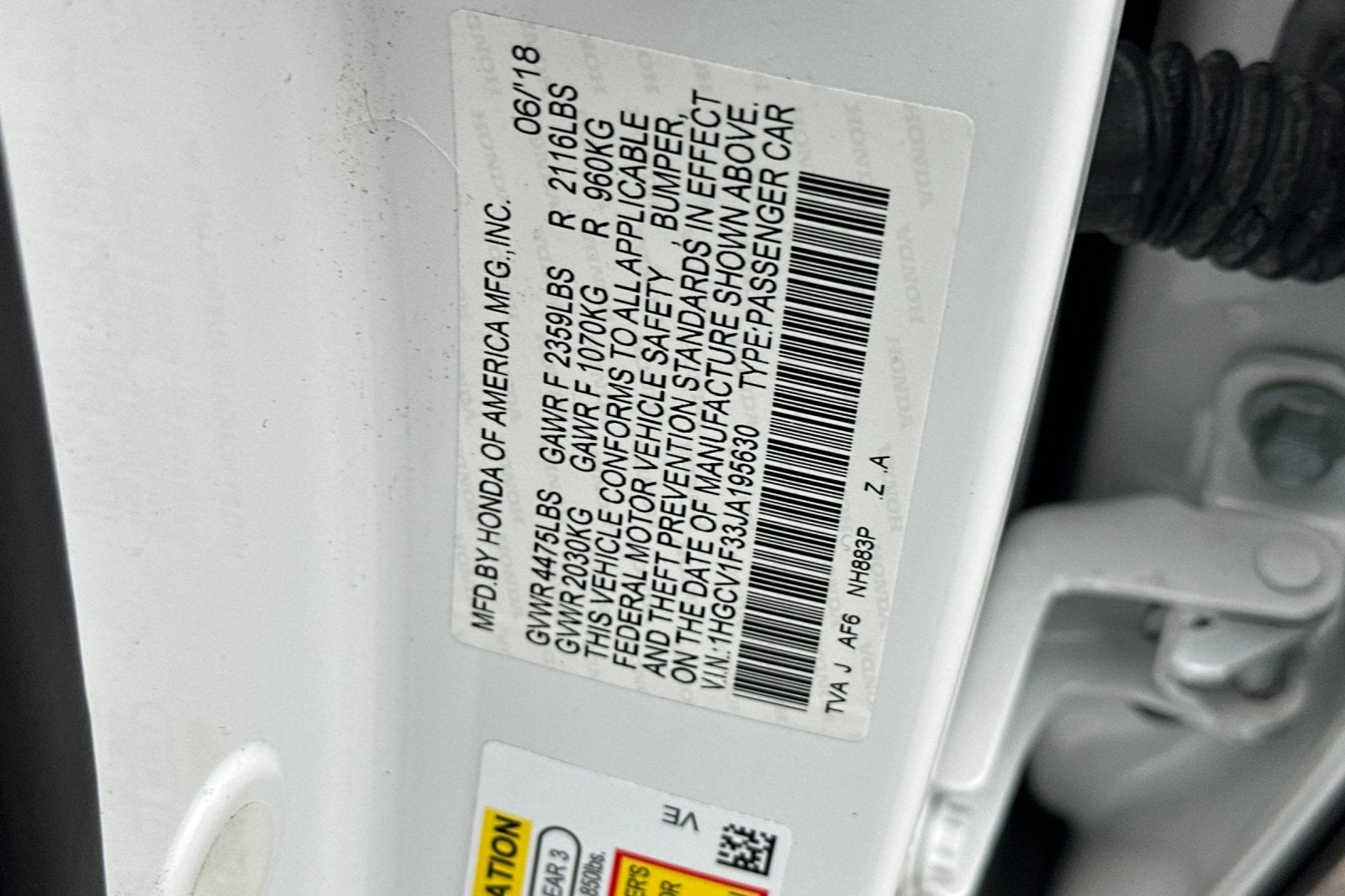 2018 Honda Accord Sport 1.5T