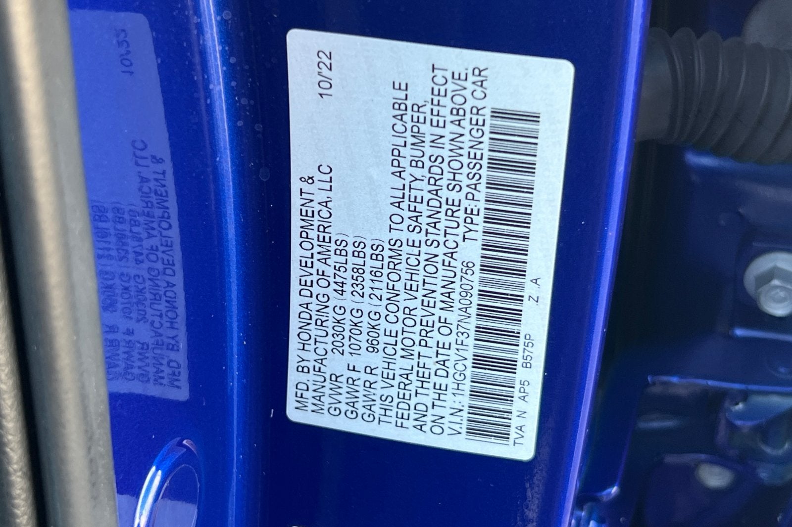 2022 Honda Accord Sport