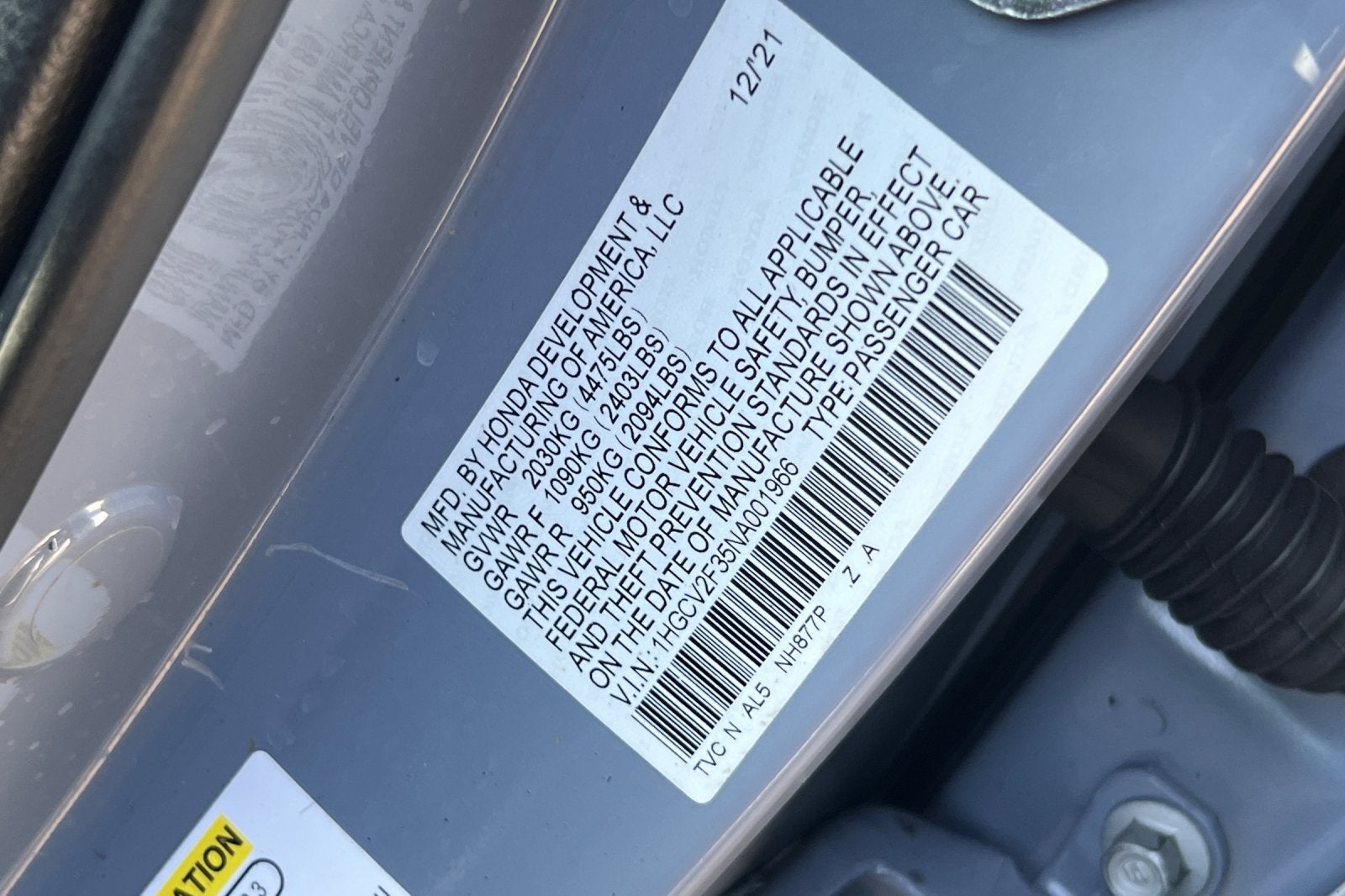 2022 Honda Accord Sport
