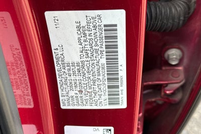 2022 Honda Accord Hybrid EX-L