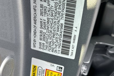 2019 Honda Accord Hybrid EX-L