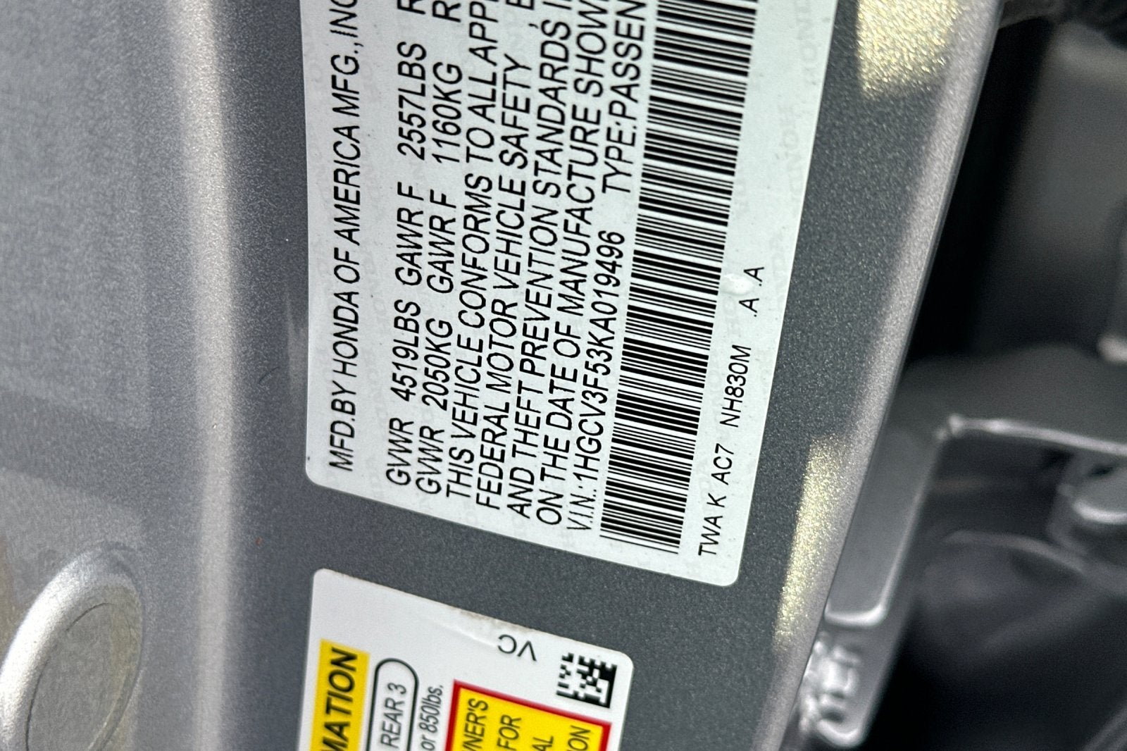 2019 Honda Accord Hybrid EX-L