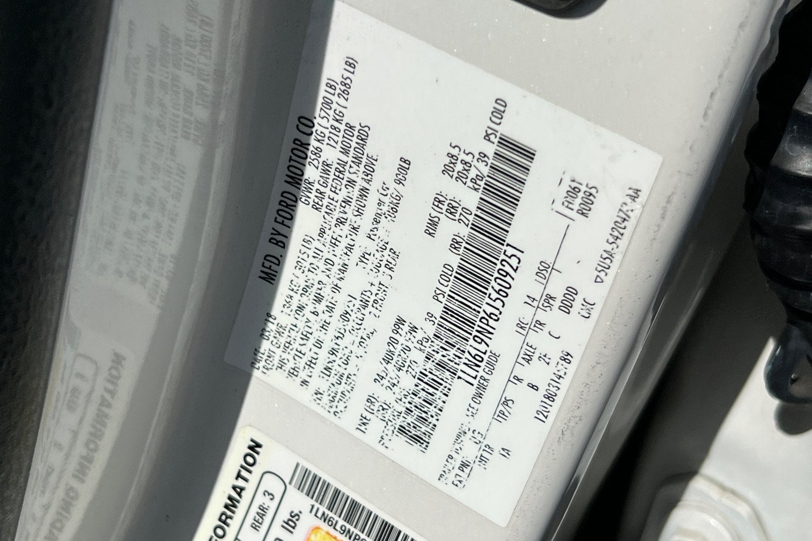 2018 Lincoln Continental Reserve
