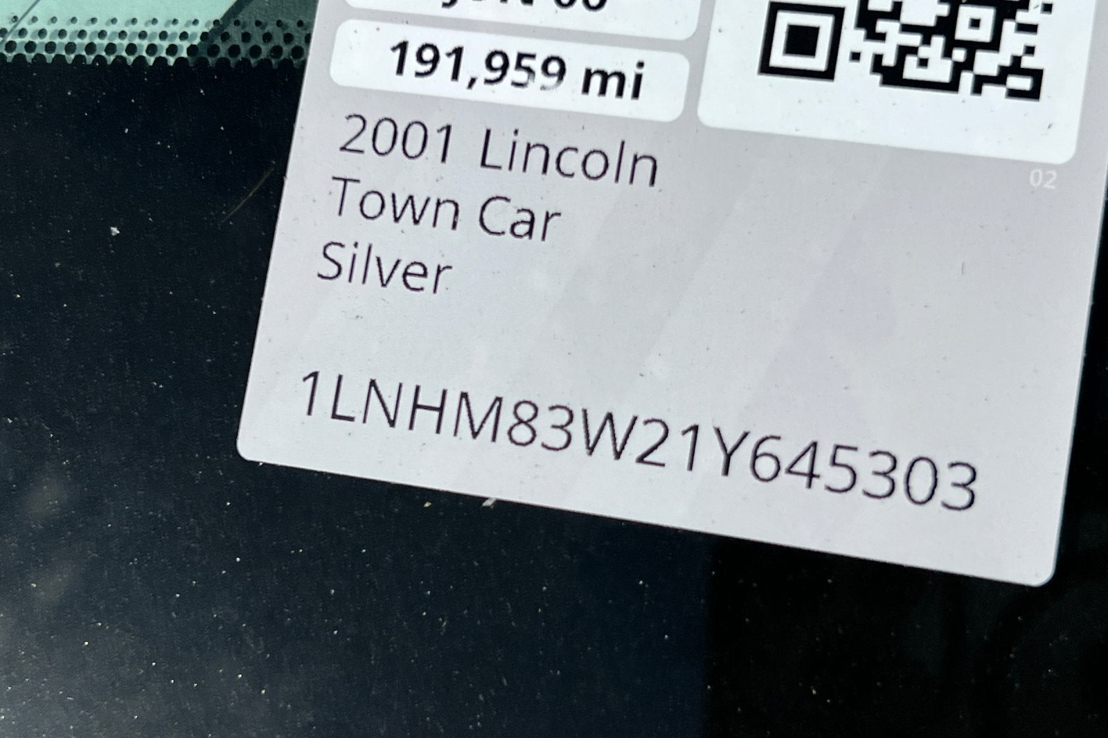2001 Lincoln Town Car Cartier