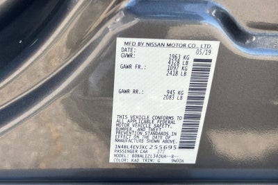 2019 Nissan Altima 2.5 SL