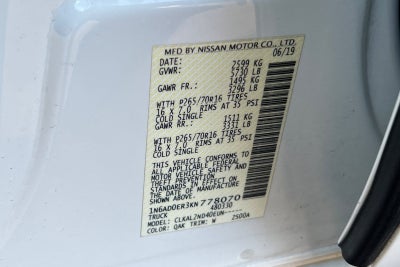 2019 Nissan Frontier SV