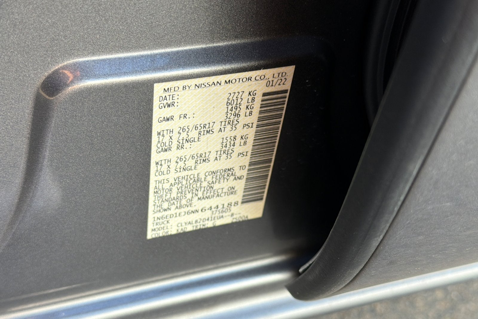 2022 Nissan Frontier SV
