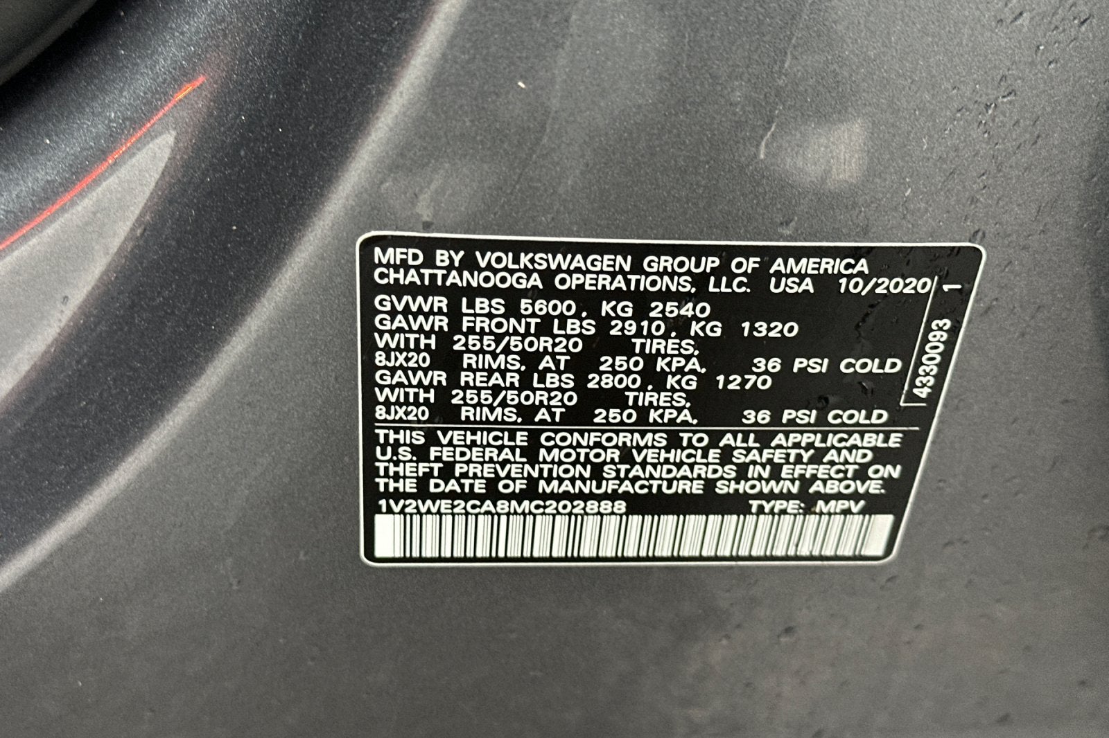 2021 Volkswagen Atlas Cross Sport 3.6L V6 SE w/Technology