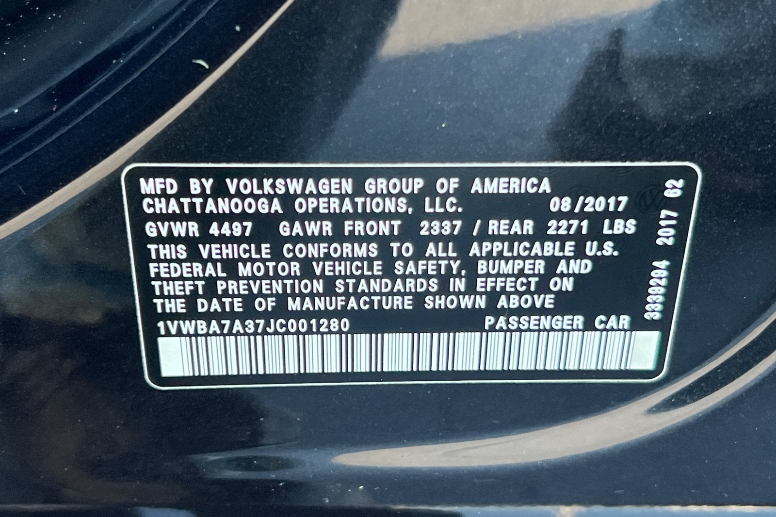 2018 Volkswagen Passat 2.0T SE