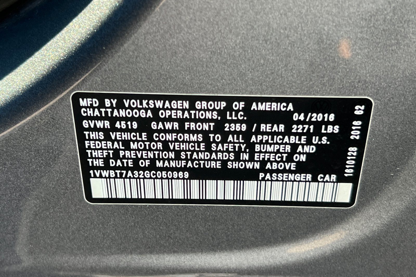 2016 Volkswagen Passat 1.8T SE
