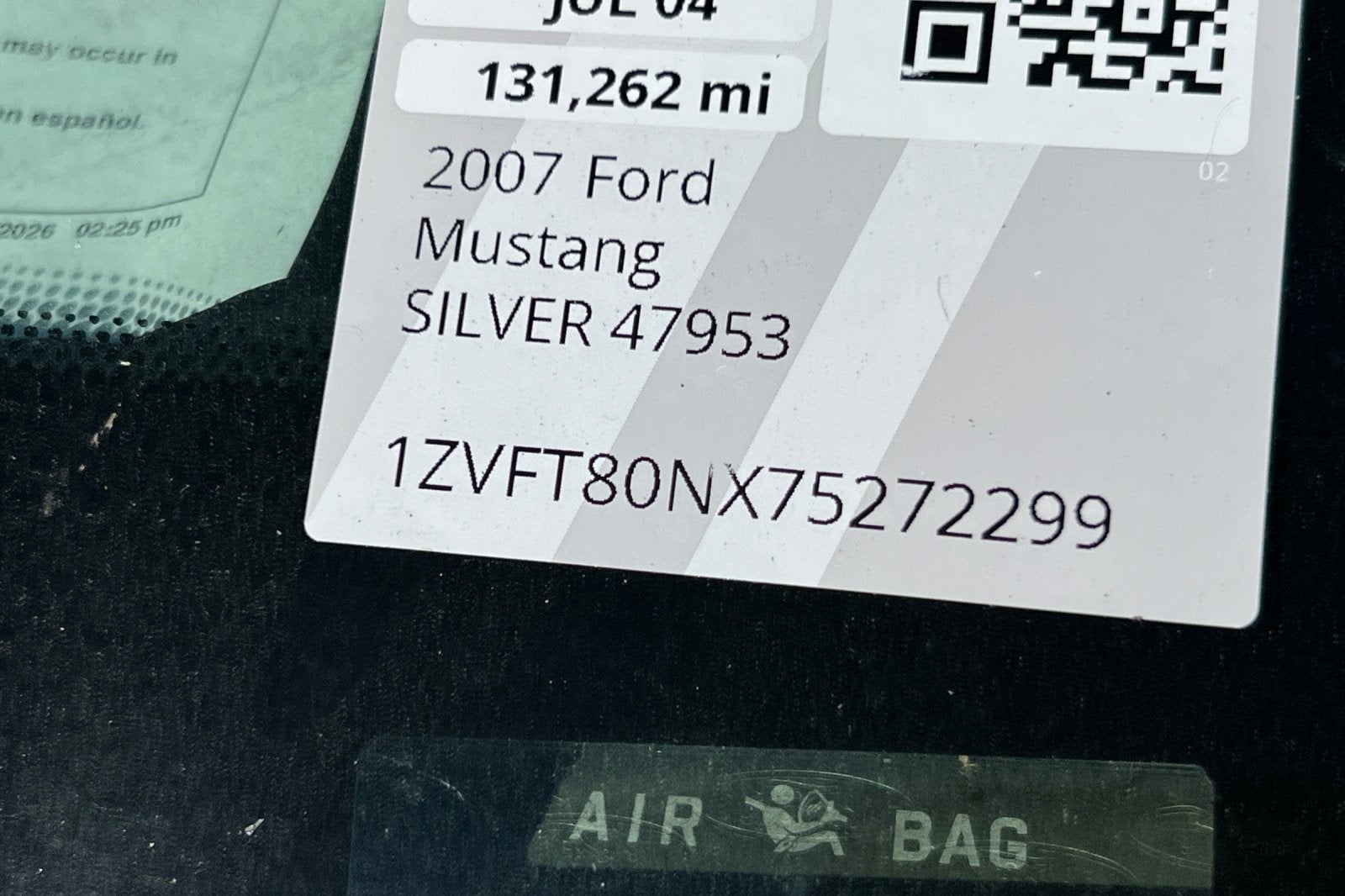 2007 Ford Mustang Deluxe