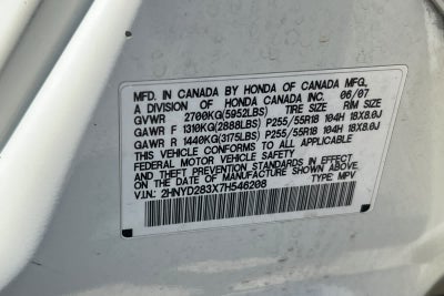 2007 Acura MDX Tech Pkg