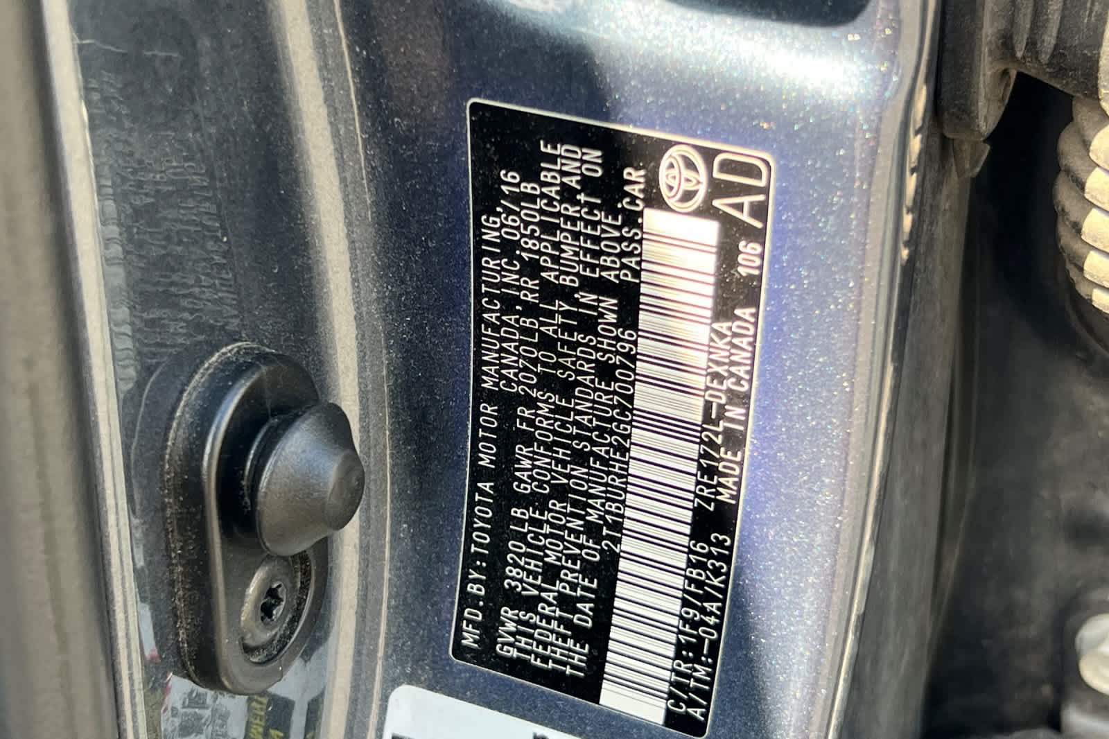 2016 Toyota Corolla LE