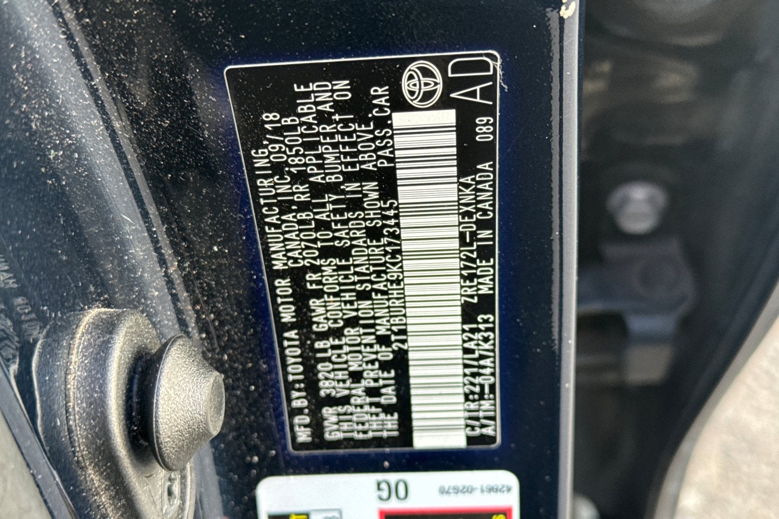 2019 Toyota Corolla XLE
