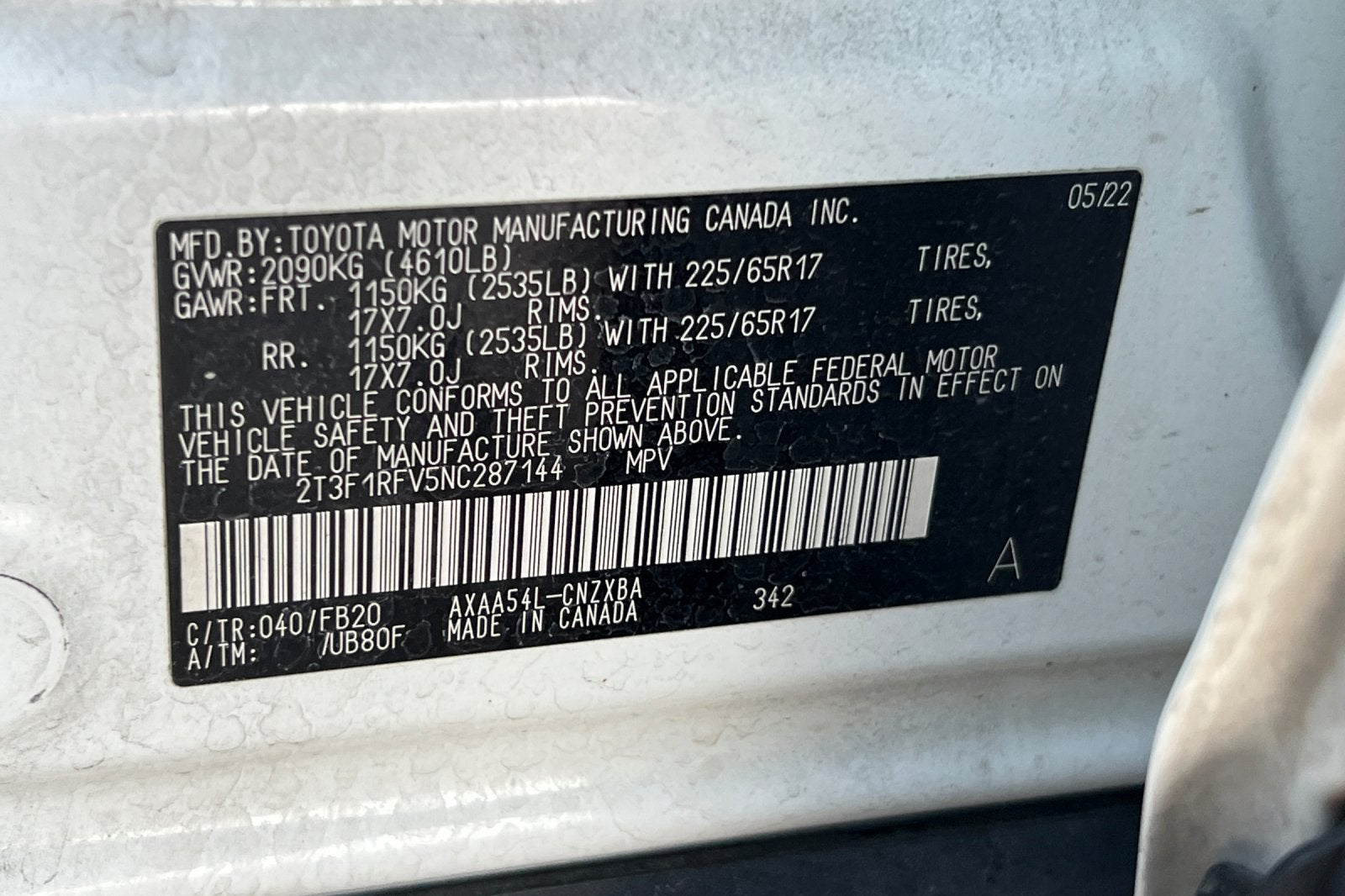 2022 Toyota RAV4 LE