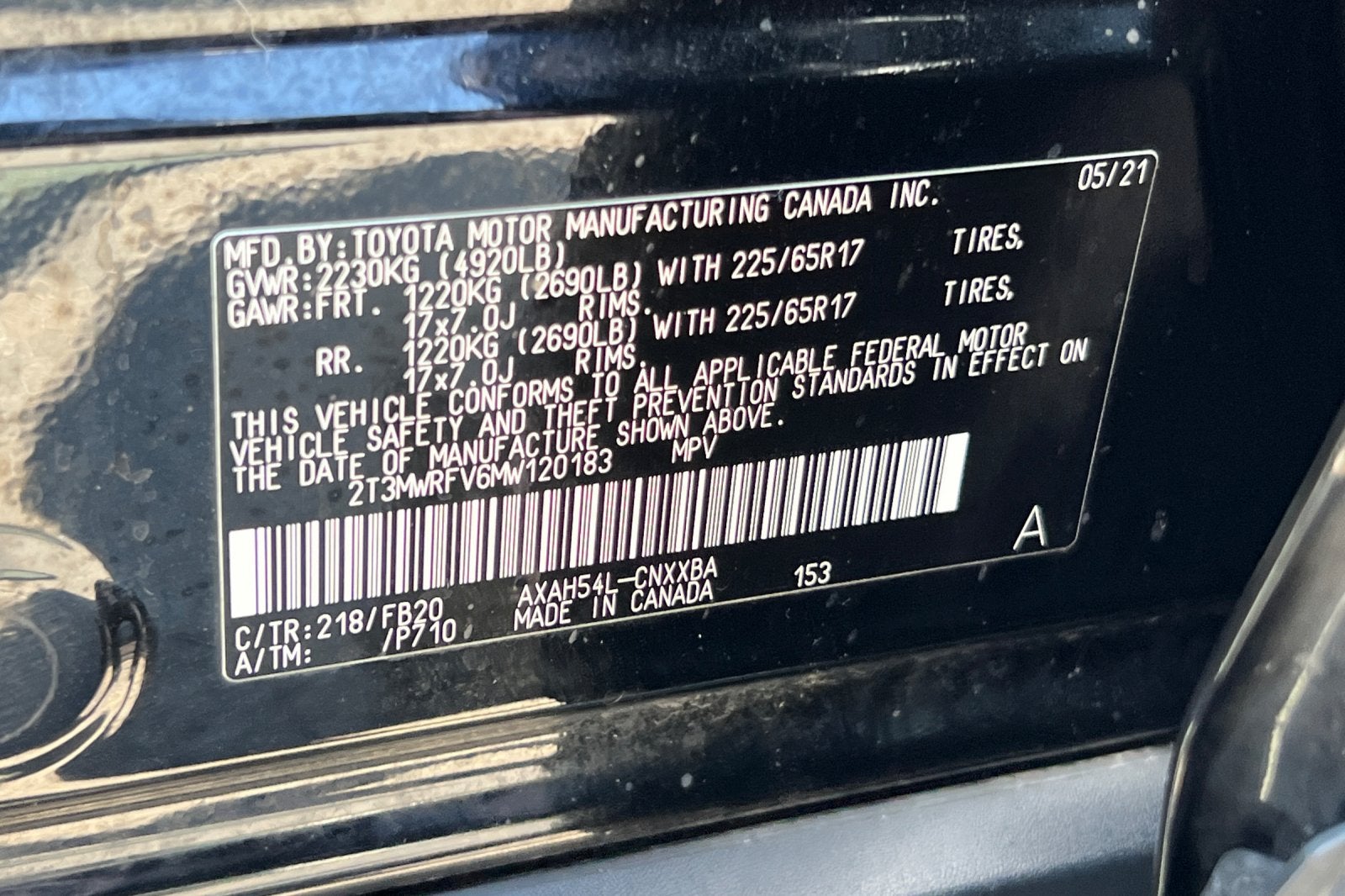 2021 Toyota RAV4 Hybrid LE
