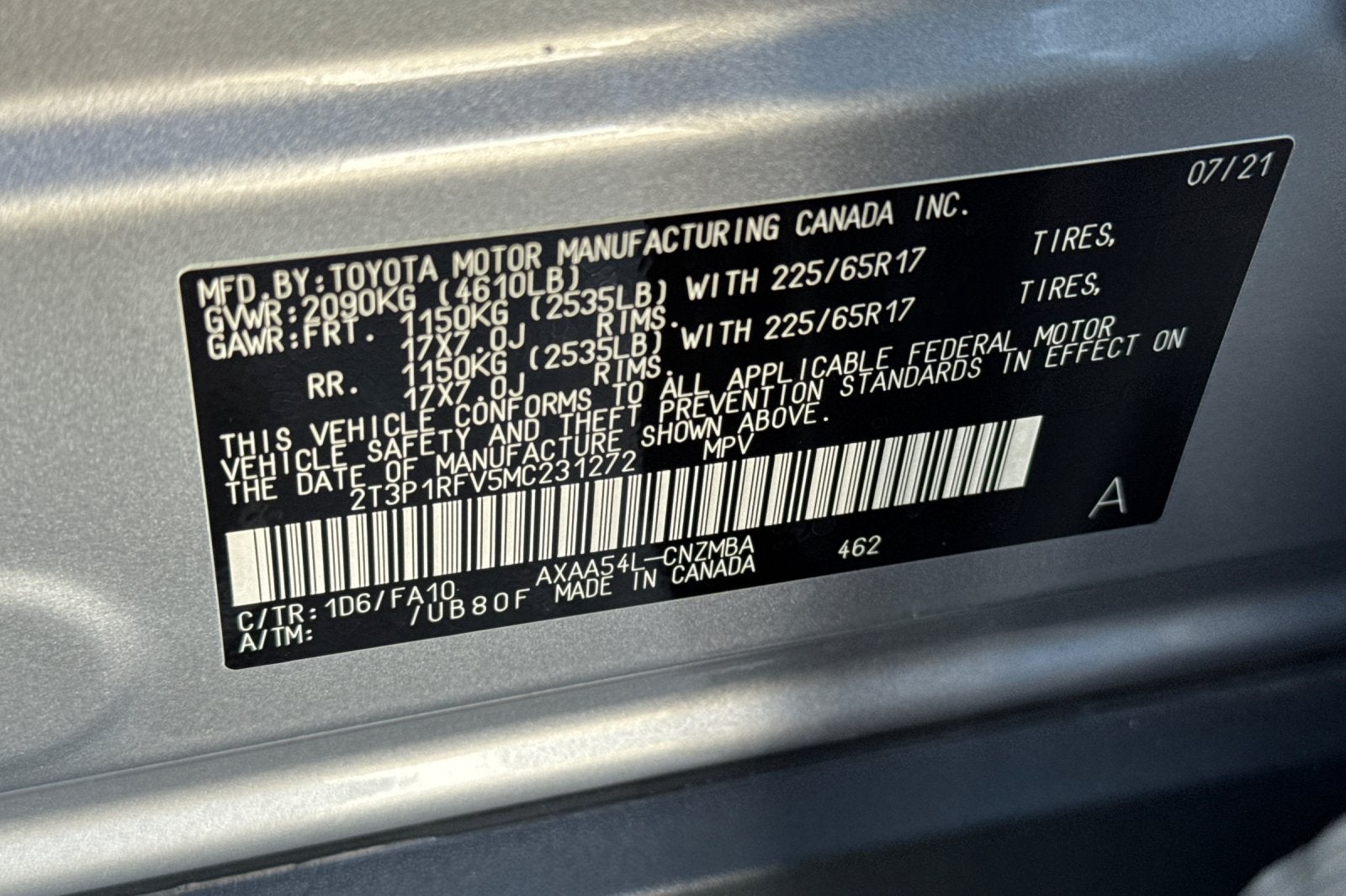 2021 Toyota RAV4 XLE