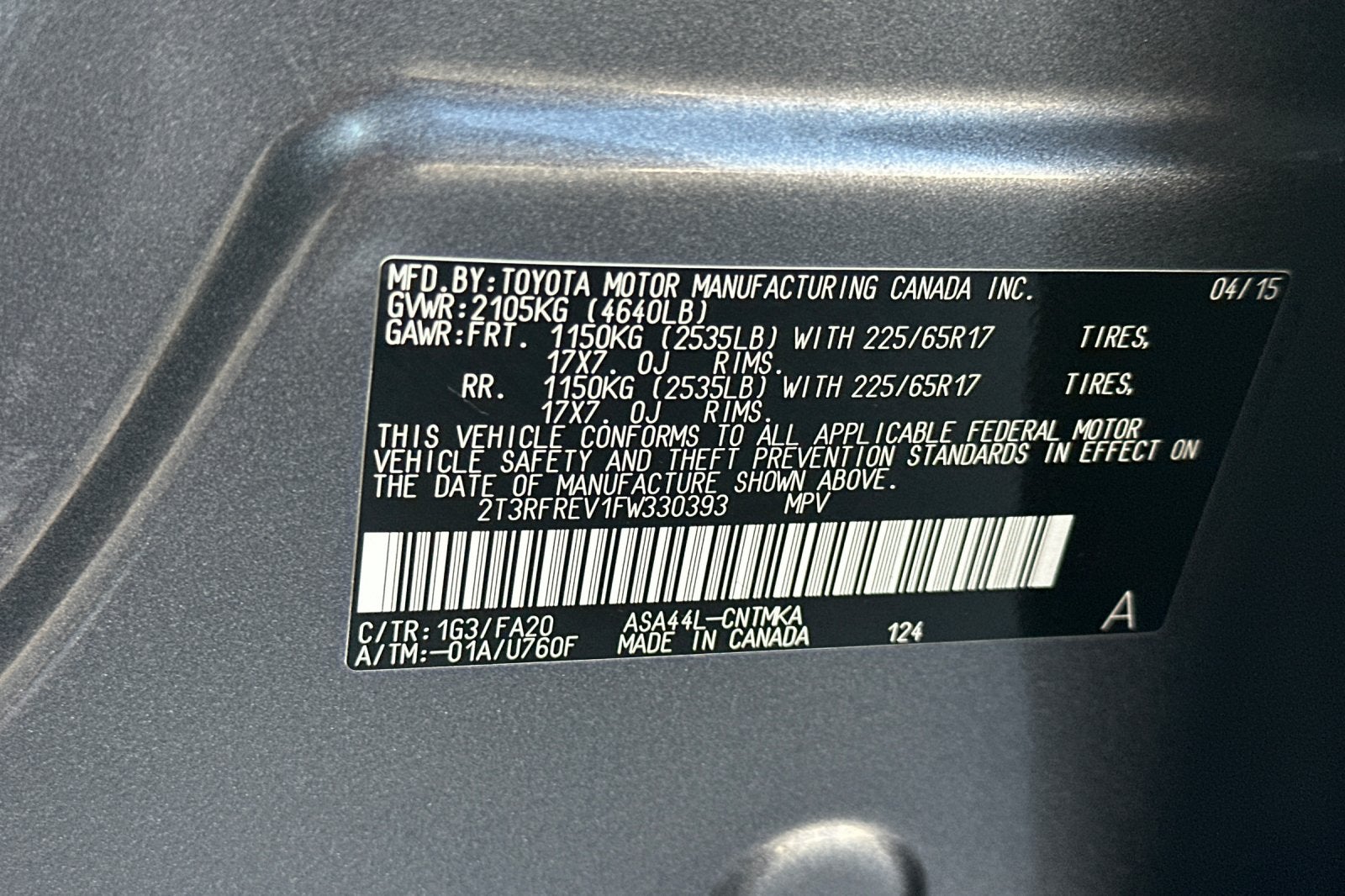 2015 Toyota RAV4 XLE