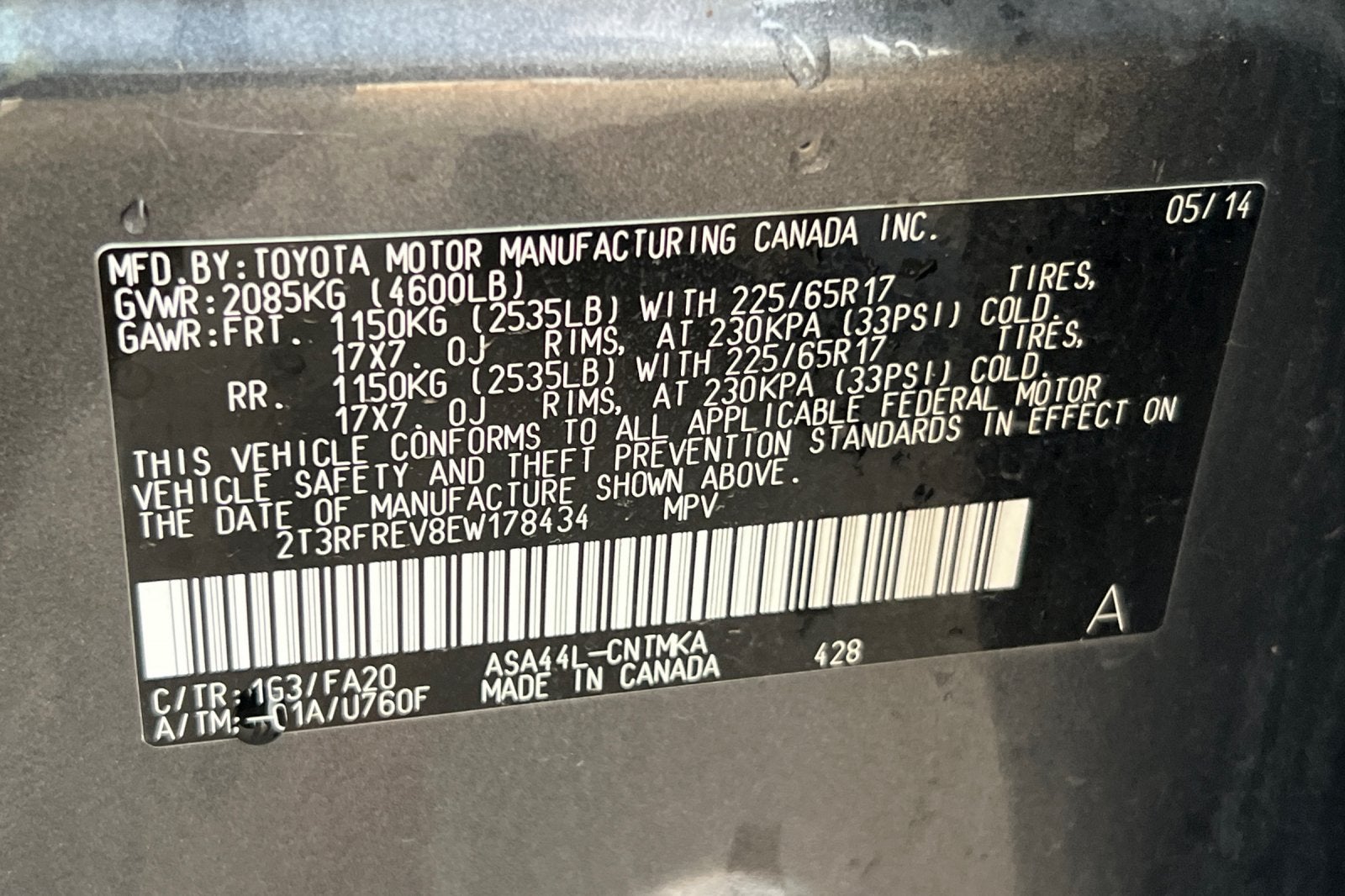 2014 Toyota RAV4 XLE