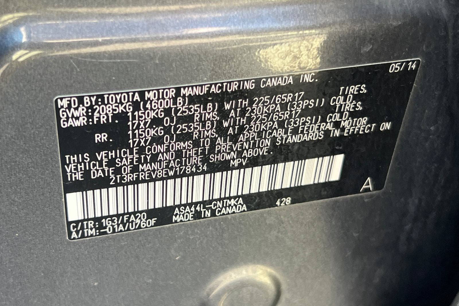 2014 Toyota RAV4 XLE