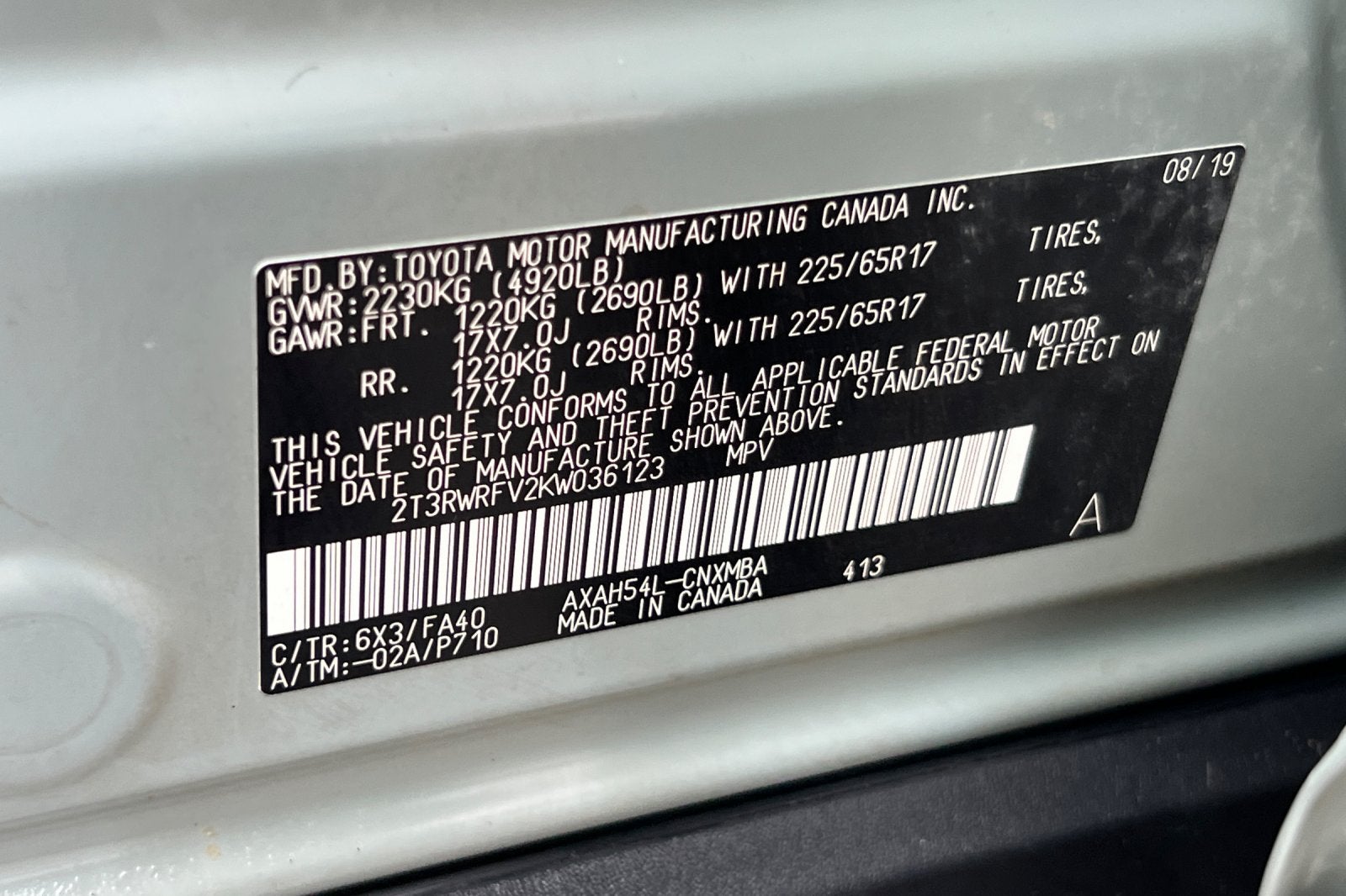 2019 Toyota RAV4 Hybrid XLE