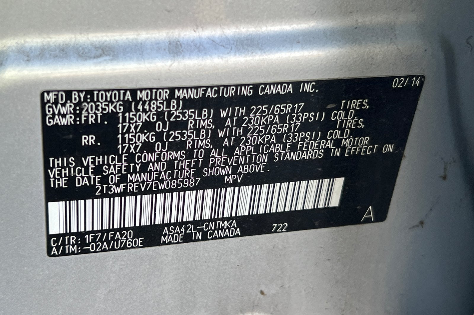2014 Toyota RAV4 XLE