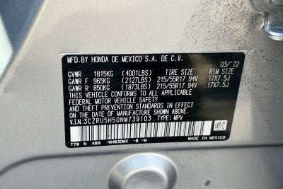 2022 Honda HR-V EX