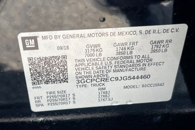 2018 Chevrolet Silverado 1500 LT