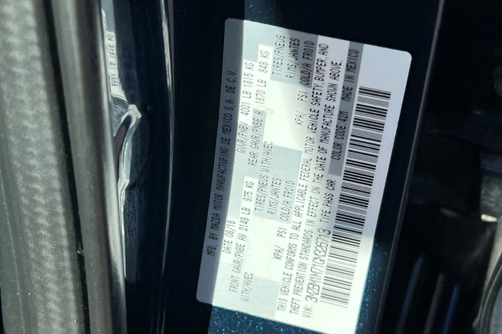 2016 Mazda Mazda3 i Touring