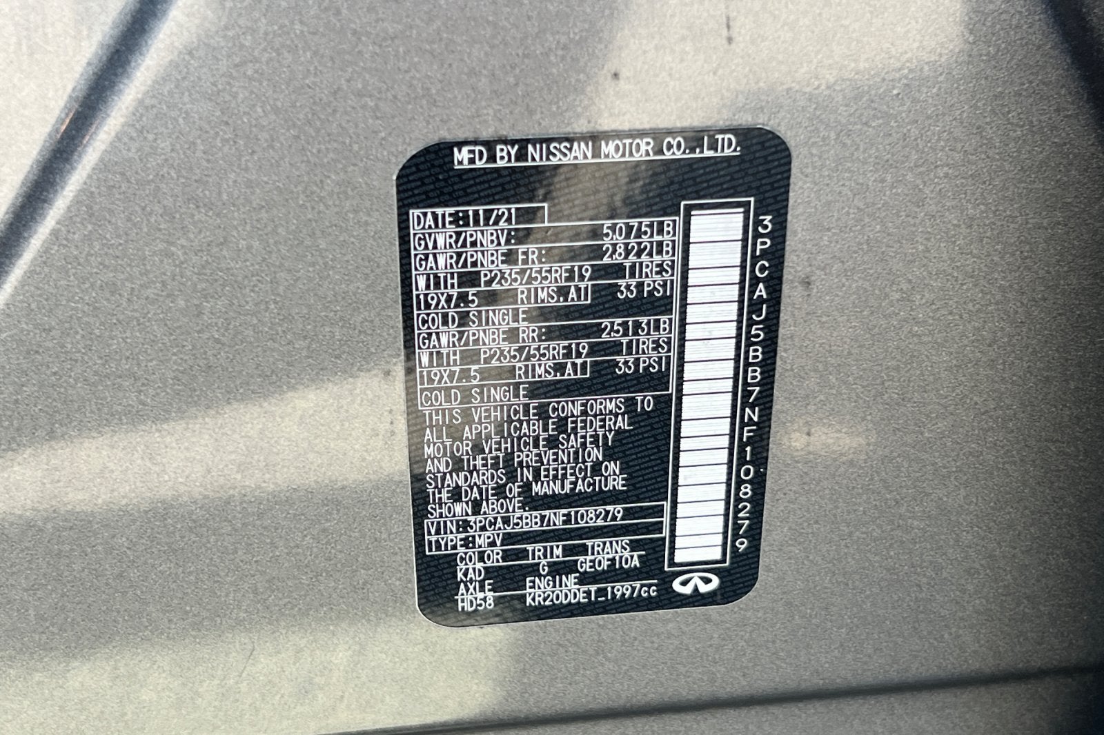 2022 INFINITI QX50 LUXE