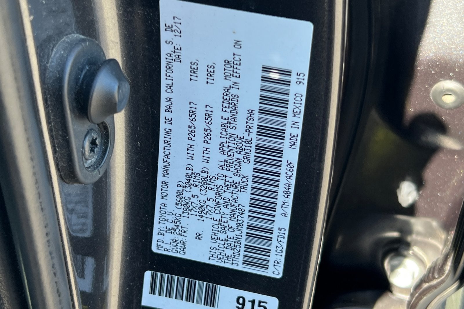 2018 Toyota Tacoma TRD Sport
